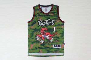 Maillot De Basket Toronto Raptors Tracy McGrady 1 Big Dragon Camouflage